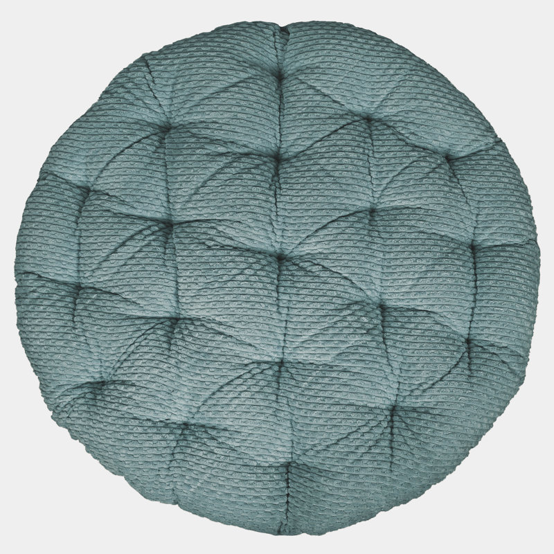Indoor Textured Papasan Seat Cushion, Becklee Teal, 44" W x 44" D