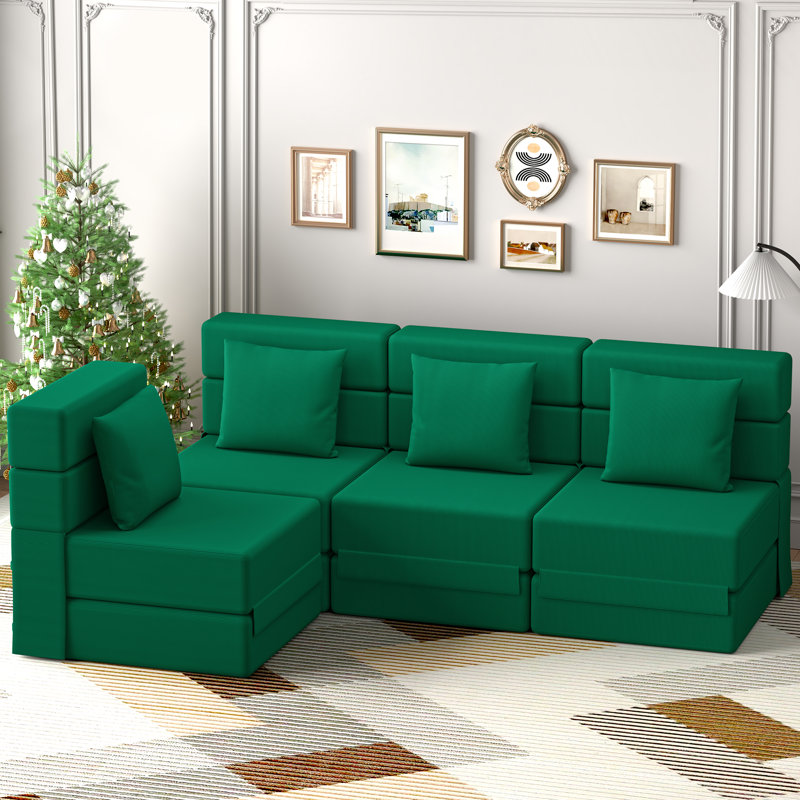 Canapé modulaire Boneless, Vert