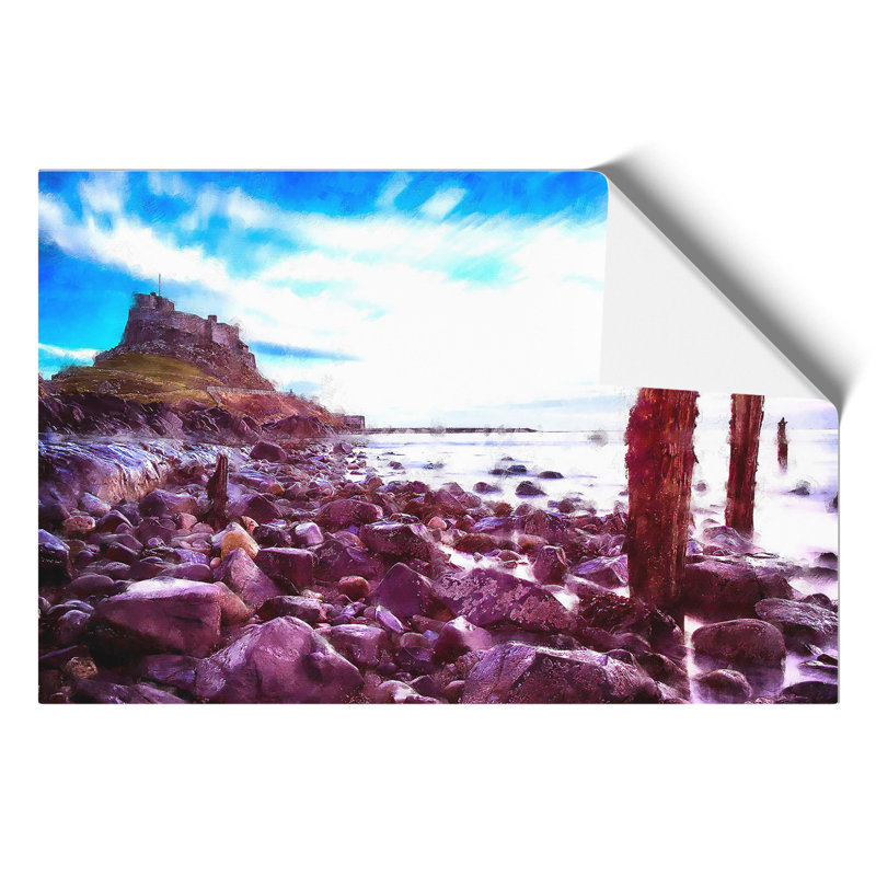 Holy Island In Lindisfarne - No Frame Print, 21cm H x 30cm W x 0.1cm D