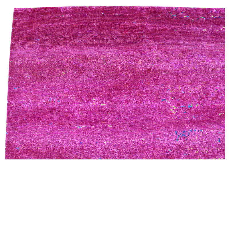 Pink Nu Vibrant Silk Tibetan Rug