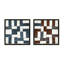 Patchwork 5 & 6, Set of 2 by Marco Marella for Studio M - Framed Wall Art-622772832-622772835-622772838