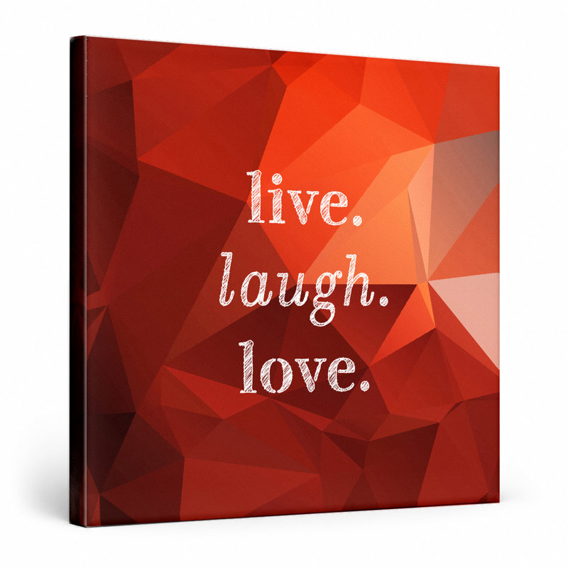 Live. Riez. «Love - Soft Watercolor Wash», art mural sur toile, H 32 po x l 32 po