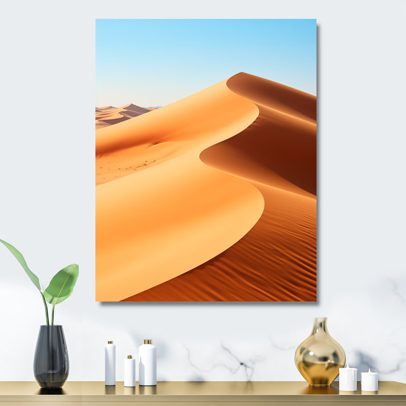 Desert Dreams Oasis II - désert, art mural en métal, H 32 po x l 16 po x P 1 po