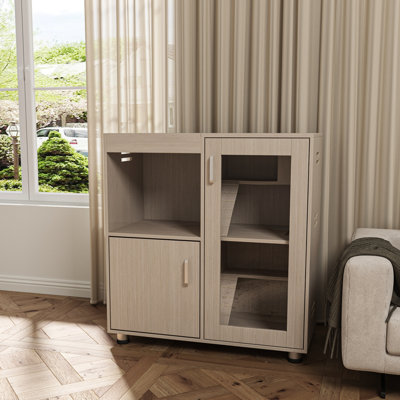 Habitat de hamster avec rangement - 4 cages en bois pour cochon d'Inde, panneaux en acrylique Chinchilla, installation simple et fenêtres Idéal Chinchilla, cochon fort et