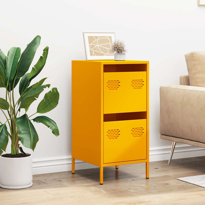 Ameyali End Table, Mustard Yellow