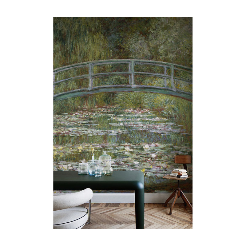 Bhagirathi Matte Mural, Green/Brown, 290 x 290cm