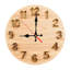 Horloge murale ronde en bois 10 po, mouvement à quartz silencieux, imprimé UV, à piles-1463177469