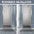 30-31.9 in. W x 72 in. H Pivot Swing Frameless Shower Door with Clear SGCC Tempered Glass-105844333