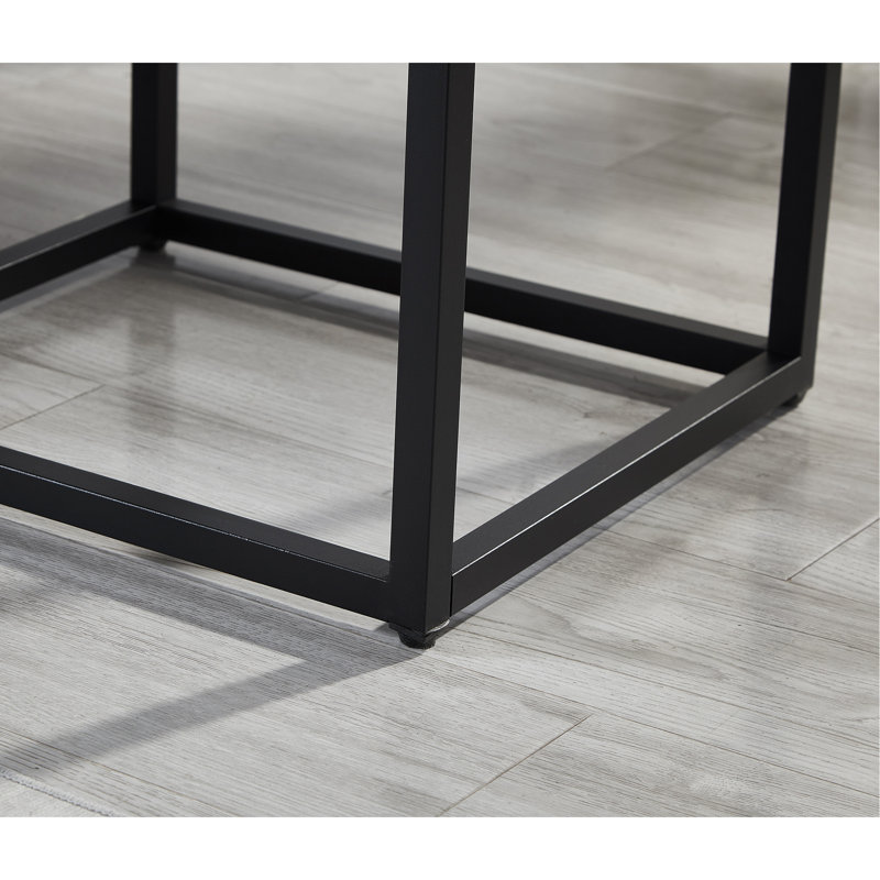 Ensemble de chambre rembourrée 3 pièces Astral, lit à oreilles capitonné avec deux tables de chevet blanc cassé
