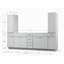 Ensemble de meuble-lavabo double 102 po avec armoire en lin Disar-111720727
