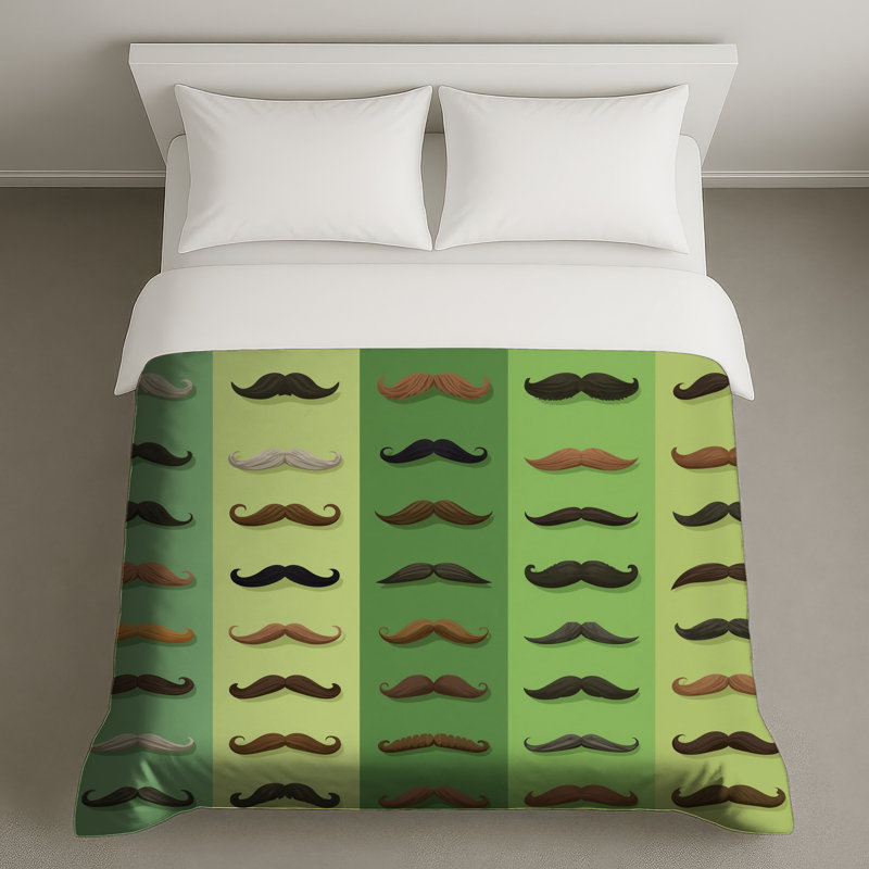 Housses de couette de divers styles de moustache, Twin