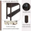 Console d'entrée rustique, canapé long avec deux tiroirs de taille différente et tablette inférieure-130669223