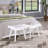 Solid Wood Slatted Bench - 19-Inch Length-1234880076