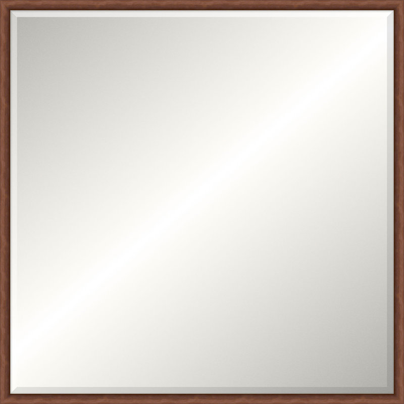Miroir de plancher en bois massif Dubois, Carré, 44 po x 44 po