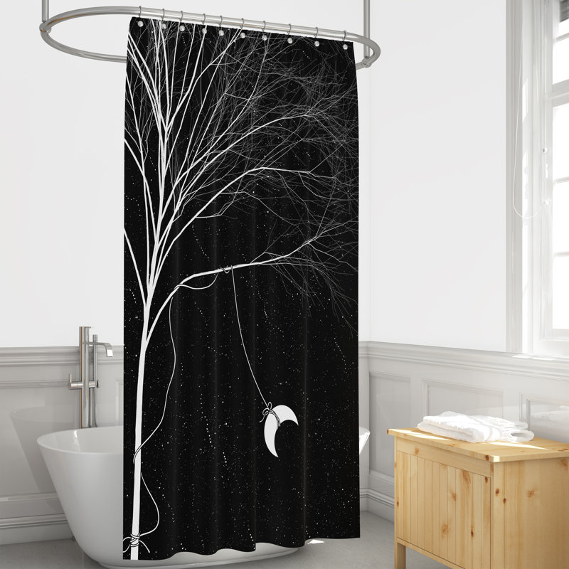 Rideau de douche simple, 83 po x 70 po