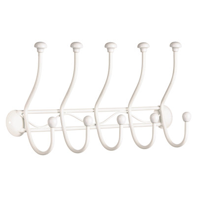 Aubervilliers Metal Wall 10 - Hook Wall Mounted Coat Rack