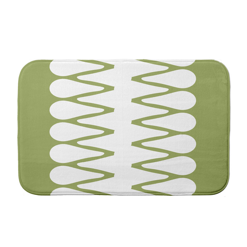 Tapis de bain Flemington, L 17 po x L 24 po, Vert