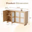Buffet 59,5 "à 4 portes avec tablettes réglables