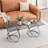 Rectangle Tempered Glass Coffee Table-1967325098