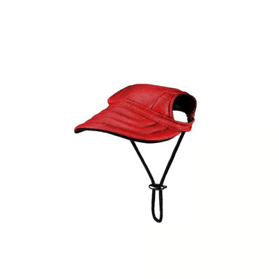 sun hat Out Door Sun Protection Hood For Dogs 2024 New Dog Hat Canvas Dog Sun Hat Dog Baseball Pet Dog Out Door Sun Protection Visor Hat With Ear Holes And Adjustab