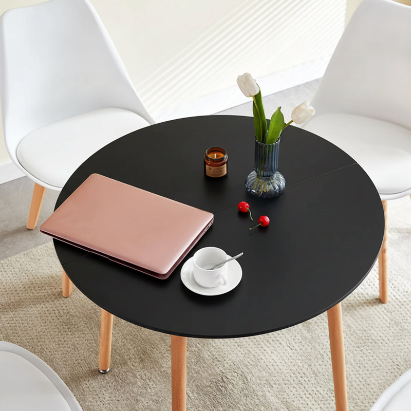 Nero Dining Table, 74cm H x 80cm W x 80cm D, Black