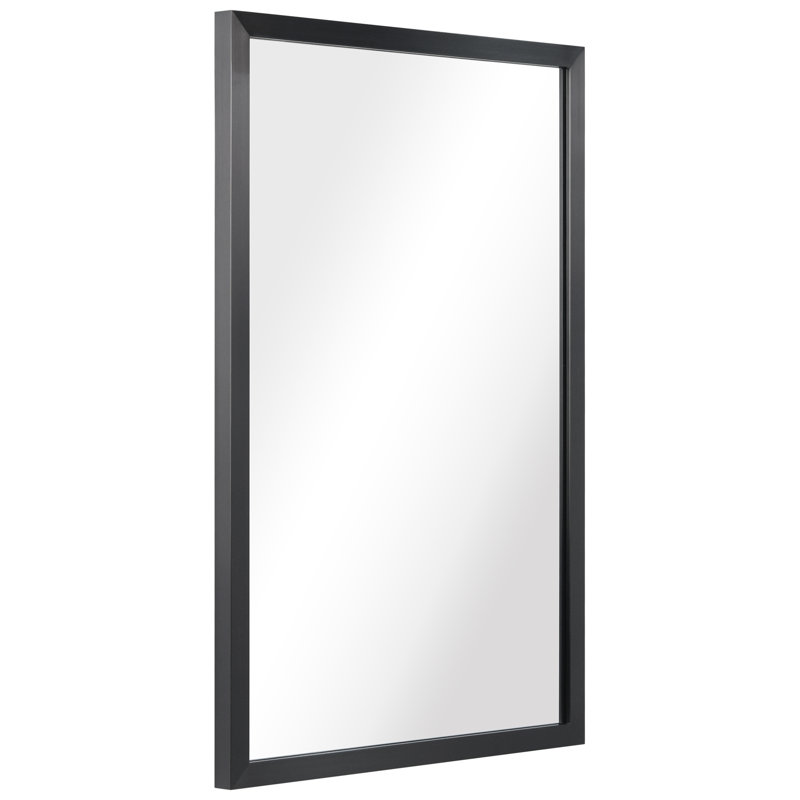 Humber Stainless Steel Rectangle Mirror, Brushed Black