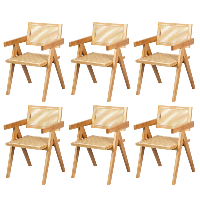 Beka 16.9'' H Walnut Solid Wood Armchair, Walnut