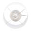 Lampe de table en grès et céramique Chinyere avec détails métalliques et abat-jour en tissu-91956359