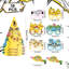 Pokemon Party Blowers Glasses & Hats, 36 pcs Pokemon Birthday Party Decorations Set