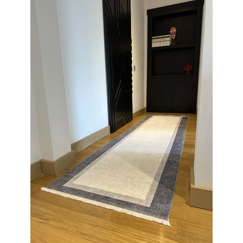 Lao Performance Washable Striped Indoor / Outdoor Rug, Rectangle 5'3" x 7'3"