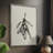 Mistletoe Sketch II Framed Print - Solid Wood-230631555