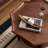 Retro light luxury high-end coffee table combinati