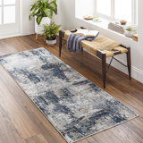 Cosey Abstract Navy/Gray Area Rug