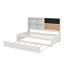 Lit de jour compact compact avec tablettes intégrées et tableau gigogne