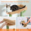 Arbre à chat avec grand perchoir supérieur, hamac moelleux, tablettes pour chat et pompon suspendu, poteaux à griffer pour chat et 2 maisonnettes-2050615465