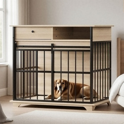 Enclos pour chien en bois