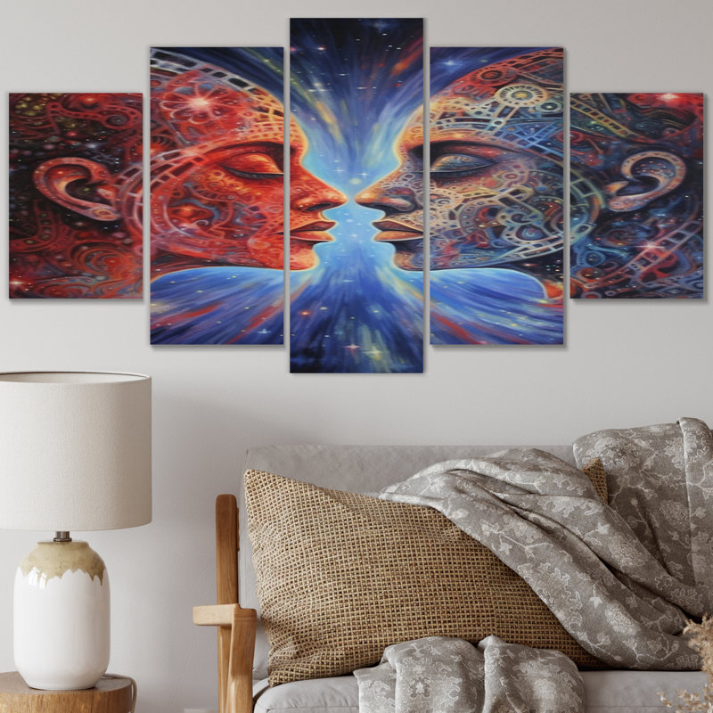 Remus - Impression sur toile romantique - 5 panneaux