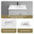 36'' Bathroom Drawers Vanity Set Sink Base with Sink Top Combo in White Shaker