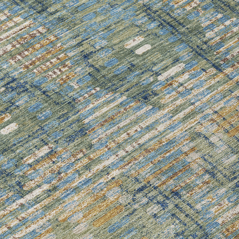 Tapis intérieur / extérieur lavable à la machine Chantille ACN2640, Basilic, 1 pi 8 po x 2 pi 6 po