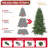 6ft Modern Artificial Christmas Tree