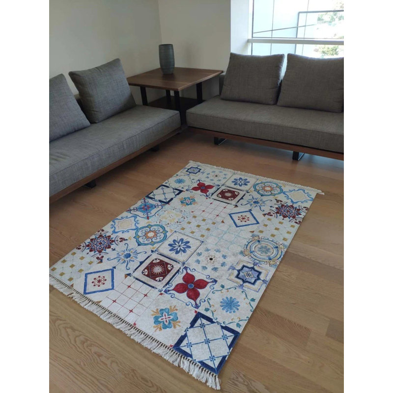 Tapis Maryemma avec envers antidérapant, Rectangle 5 pi 11 po x 11 pi 6 po