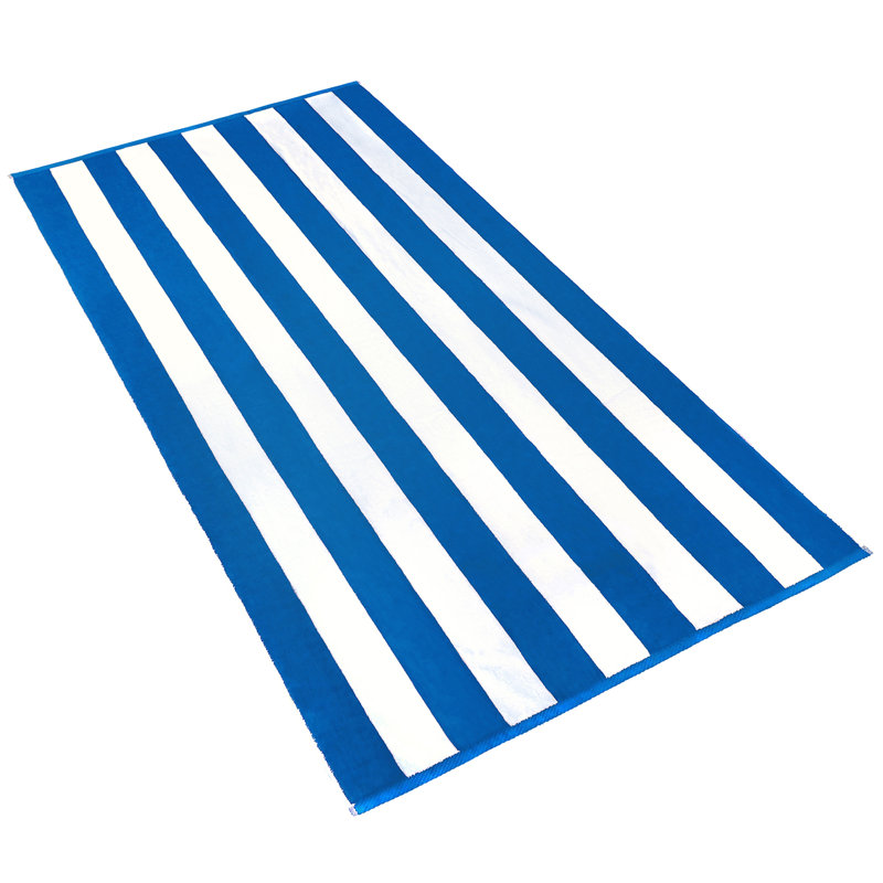 Serviettes de plage Winnetka, Bleu / blanc