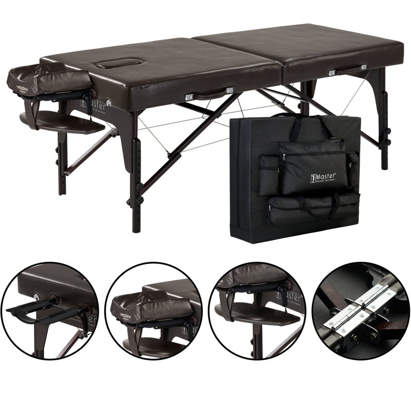Text 213cm Adjustable Folding Table