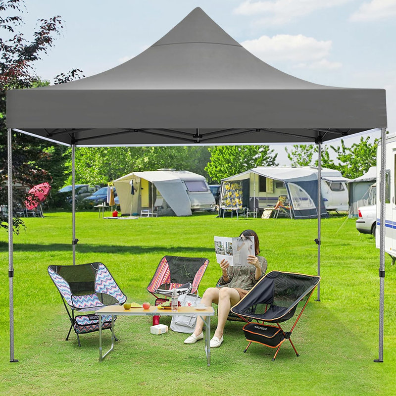 10x10 Pop Up Canopy,Heavy Duty Canopy, Gray
