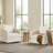 33" W Modern Upholstered Swivel Armchair-1378563912