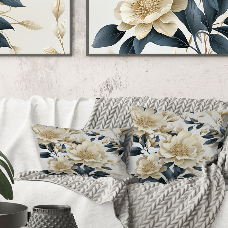 Coussin décoratif, H 16 po x l 16 po
