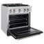 ZLINE 30" Classic Dual Fuel Black Matte Door Range w/ 4 Burners and Convection Oven-1385335228