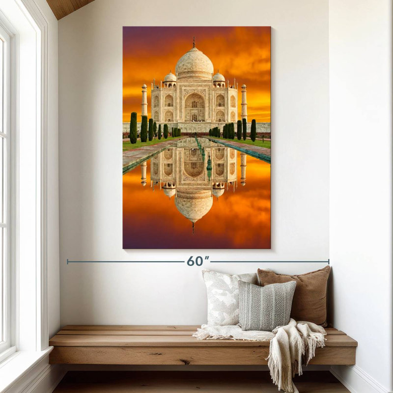 Aime Taj Mahal At Sundown, 51" H x 34" W