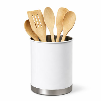 Stainless Steel Round Utensil Crock