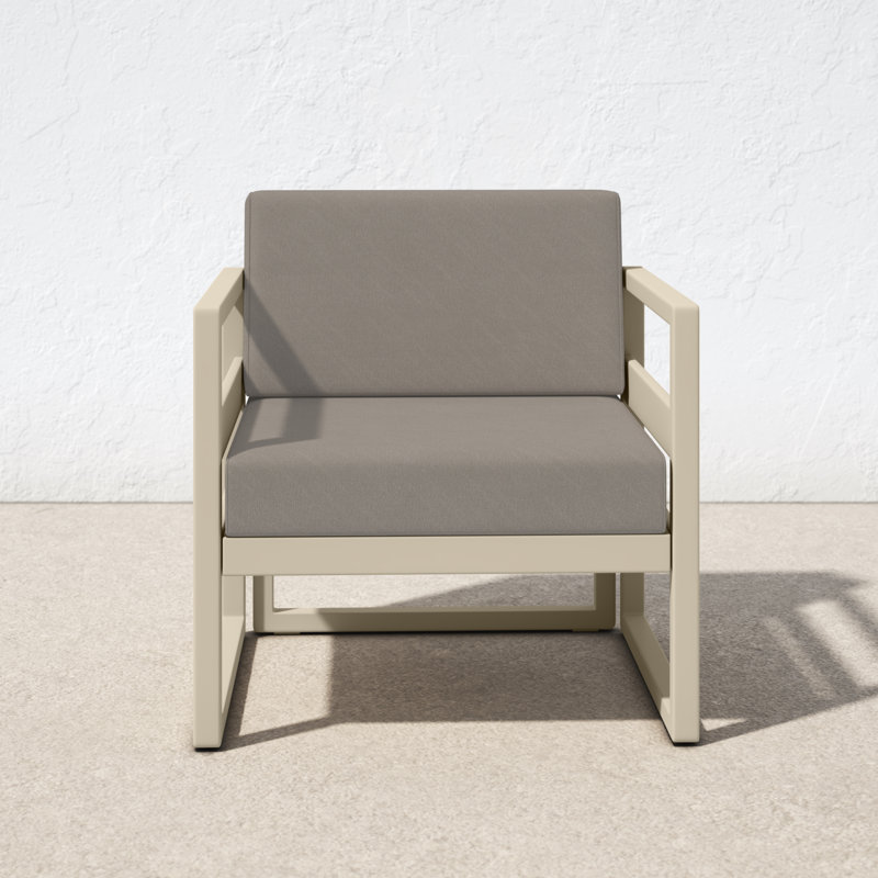 Lane Outdoor Lounge Chair, Taupe, Canvas Taupe Sunbrella®